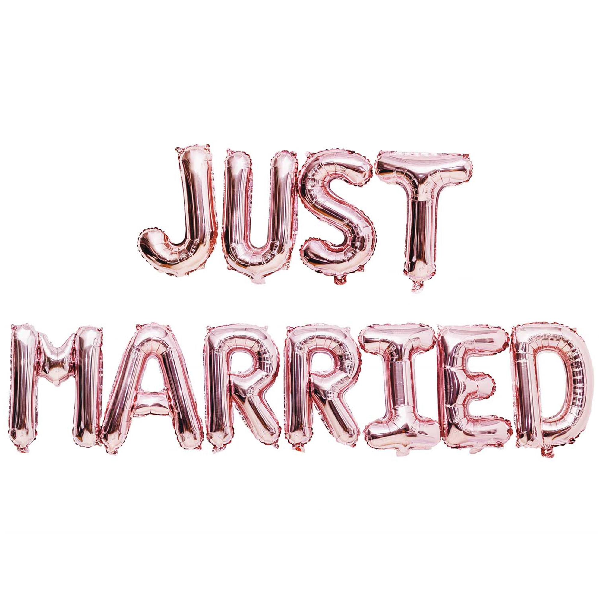 Folienballon-Girlande Just Married Folienballon-Girlande Just Married