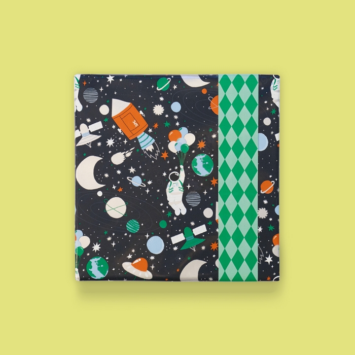 Geschenkpapier "Weltraum" 3 m Papier