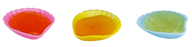 Schleckmuscheln, bunte Farben Schleckmuscheln, bunte Farben