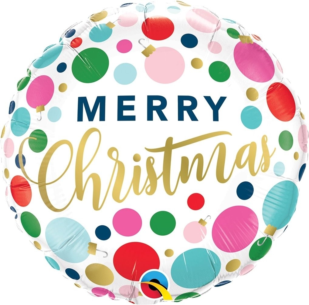 Folienballon "Christmas Dots" 45 cm Luftballon