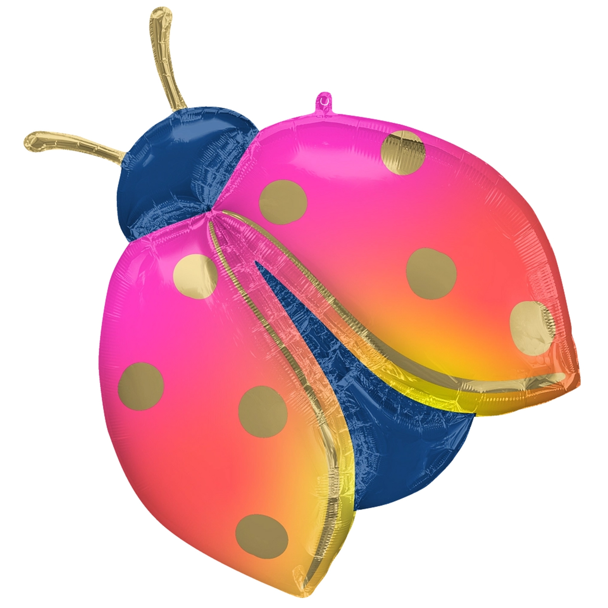 Folienballon "Bunter Marienkäfer" 85 cm