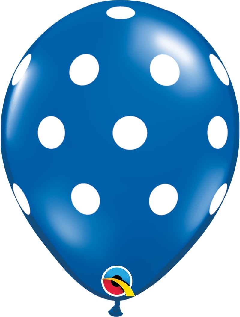 Qualatex Latexballon Big Polka Dots verschiedene Farben Ø 30cm Qualatex Latexballon Big Polka Dots verschiedene Farben Ø 30cm