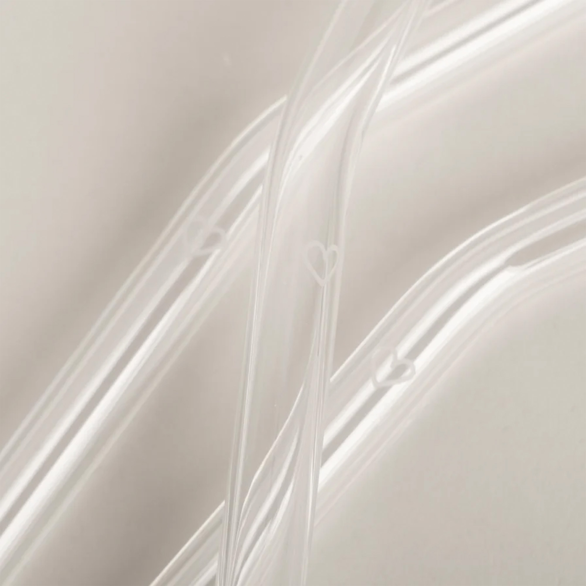 Eulenschnitt - Glasstrohhalme "Herz" mit Reinigungsbürste - 4er Set Eulenschnitt - Glasstrohhalme "Herz" mit Reinigungsbürste - 4er Set