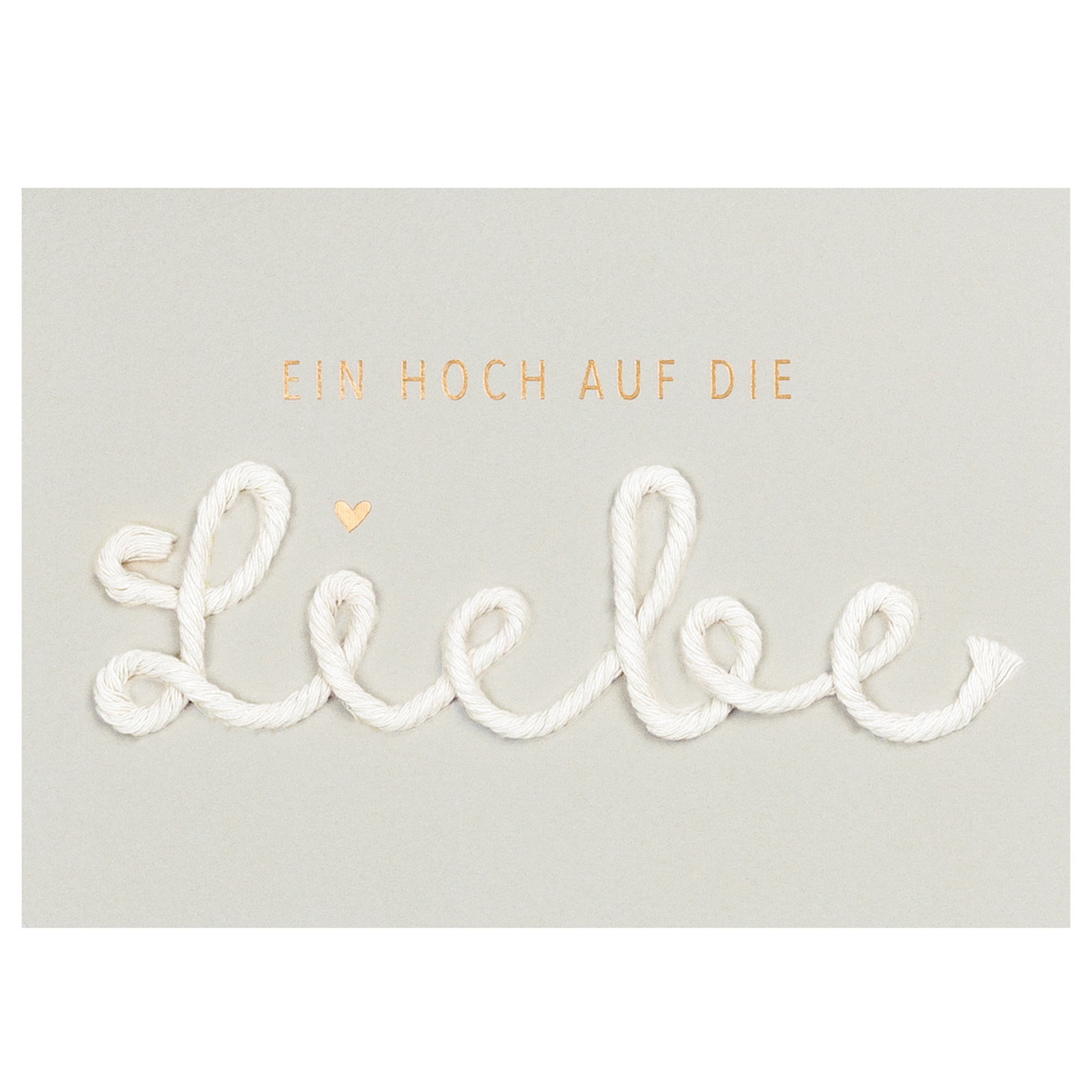 Räder Design - Kordelkarte "Ein Hoch auf die Liebe" Räder Design - Kordelkarte "Ein Hoch auf die Liebe"