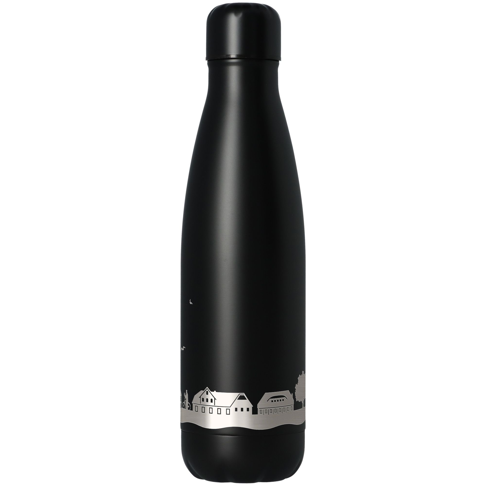 Trinkflasche Skyline Hermannsburg Schwarz 500ml Flasche, Wasserflasche, Shaker