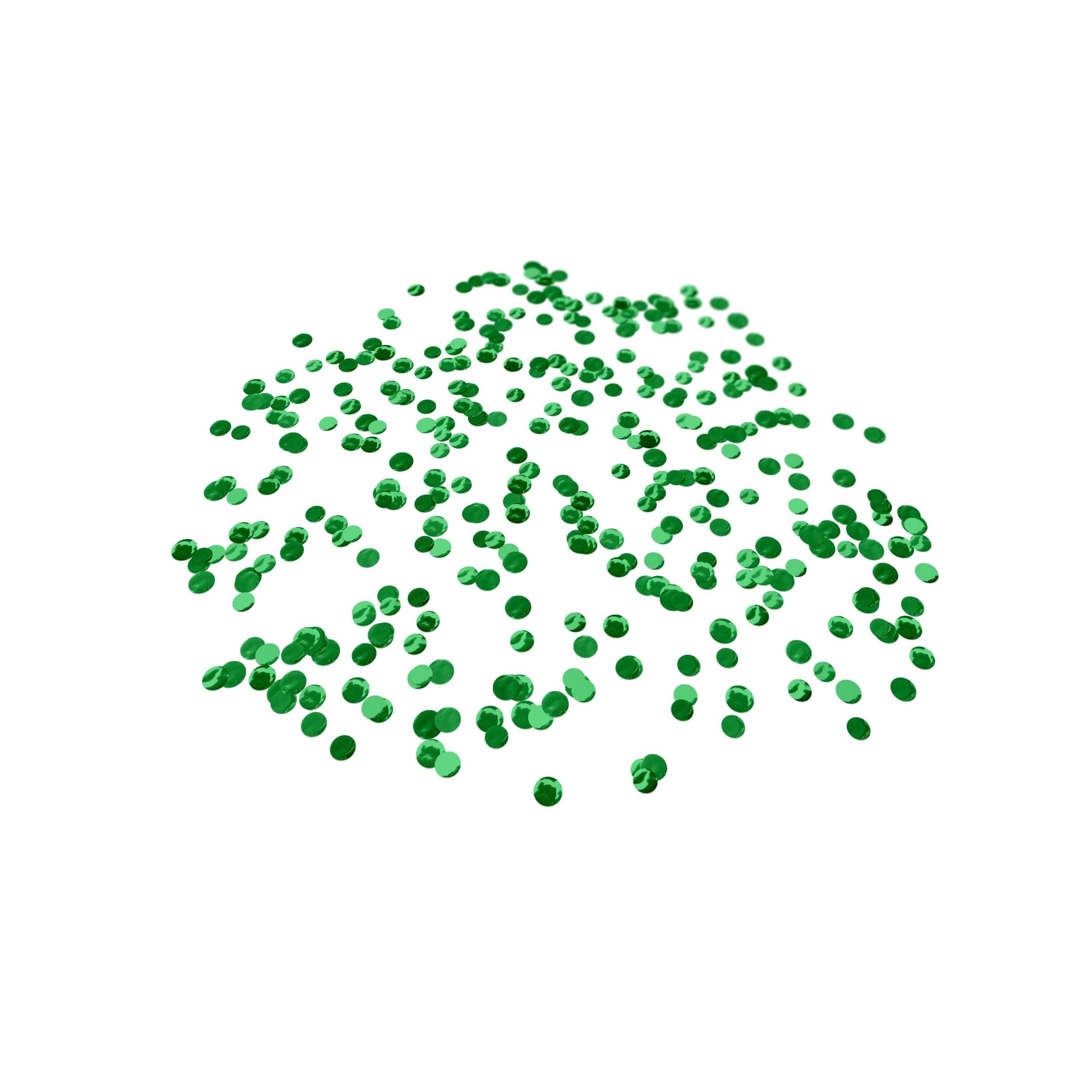 Folienkonfetti 1cm Rund 100g Grün Folienkonfetti 1cm Rund 100g Grün