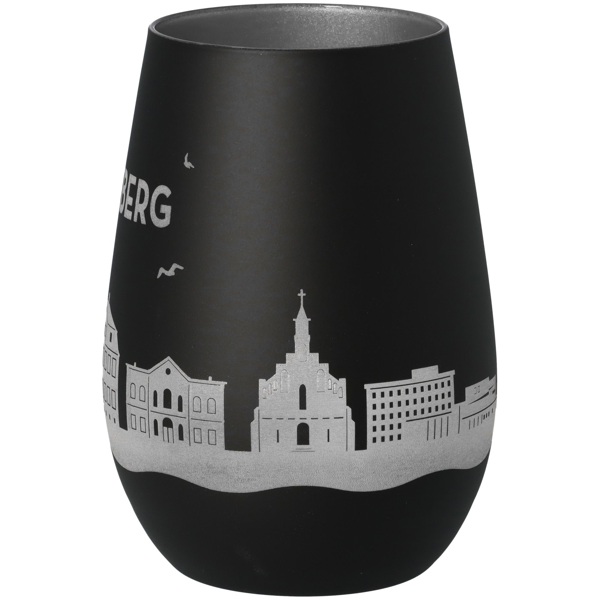Windlicht Skyline Pinneberg Schwarz/Silber Töpferei, Krug, Vase