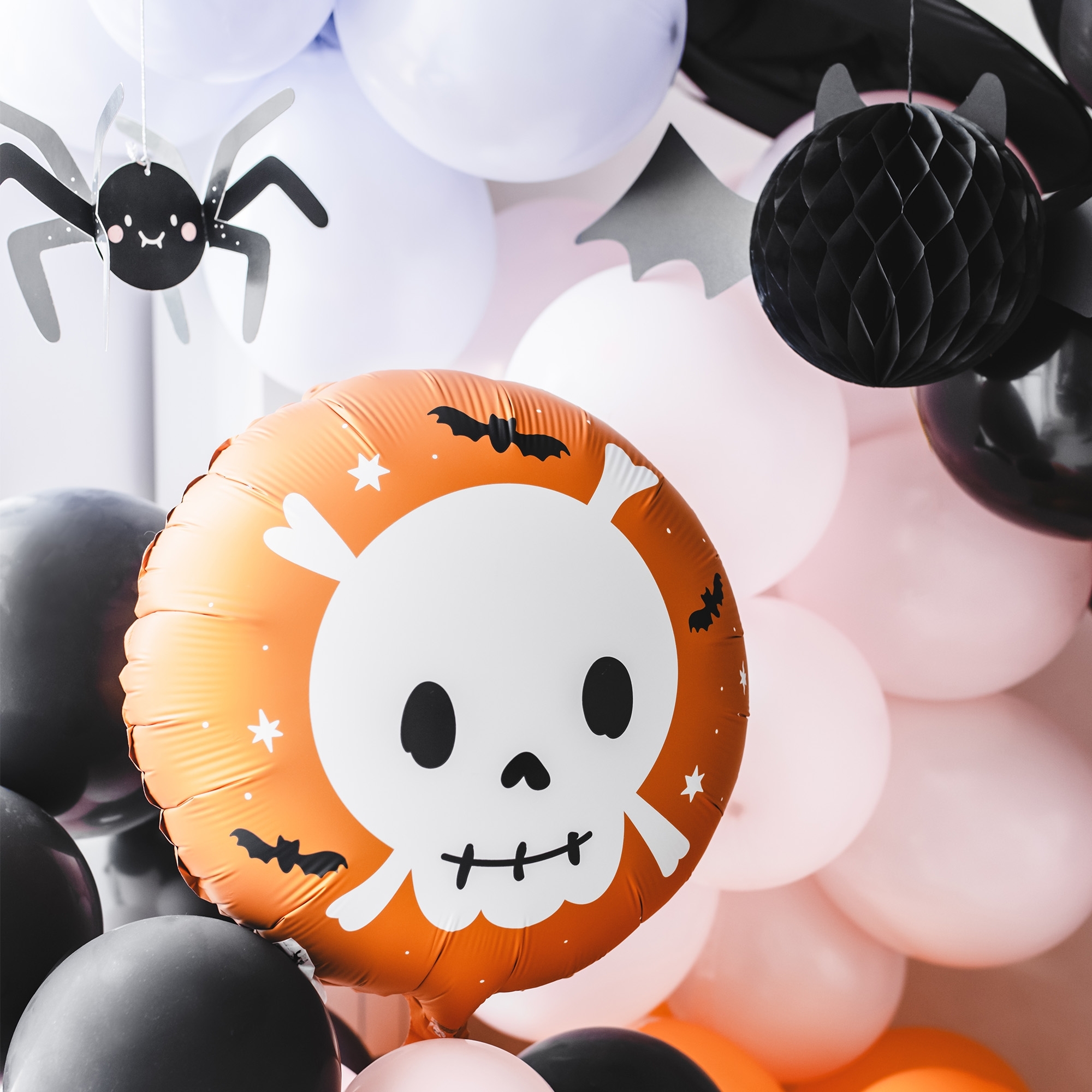 Folienballon Halloween "Totenkopf" 45cm Folienballon Halloween "Totenkopf" 45cm