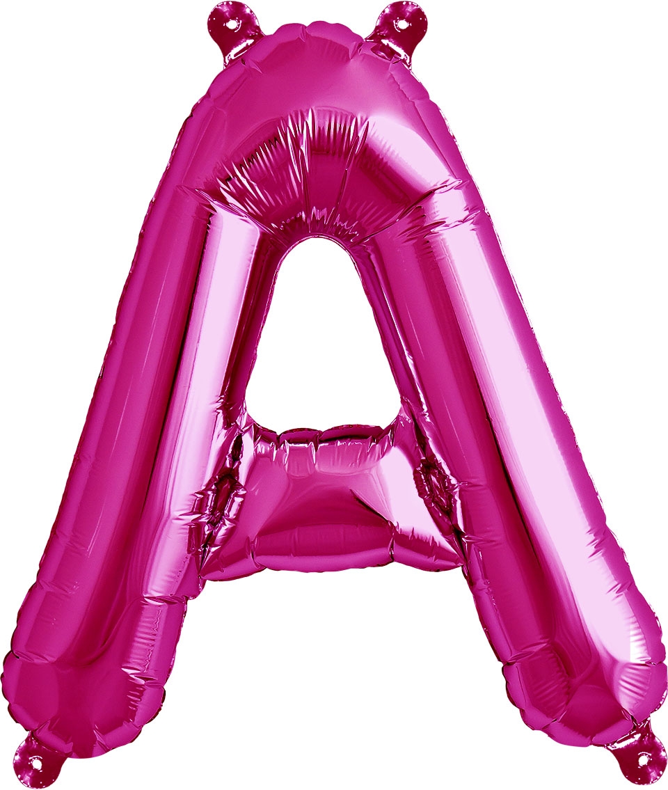 Luftballon Buchstabe A Pink 40cm