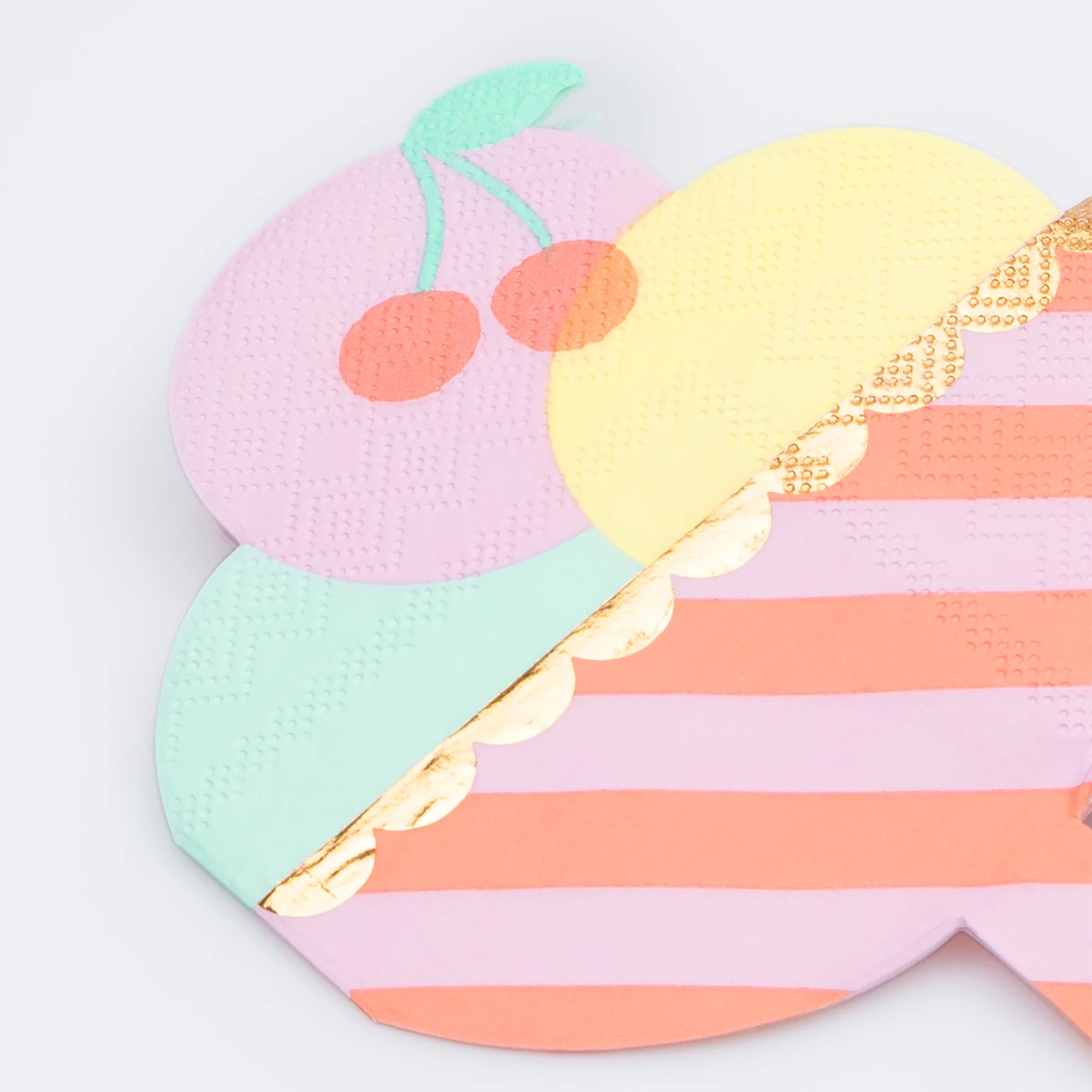 Meri Meri - 16 Servietten "Eiscreme" Dekoration für Zuhause