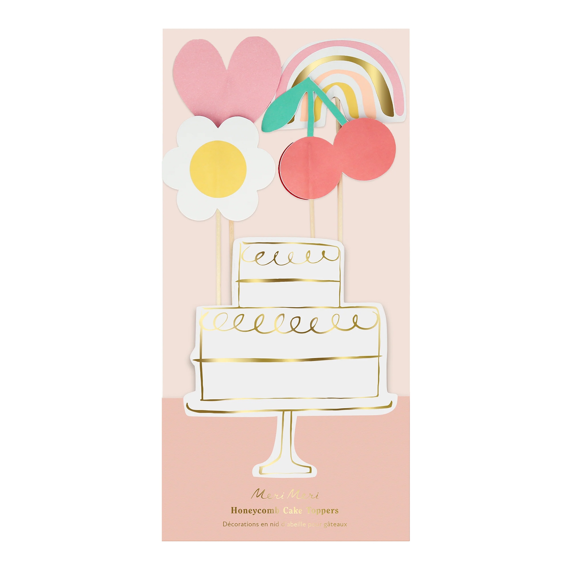 Meri Meri - Cake Topper "Happy Icons" Leute, Person, Geburtstagstorte, Torte, Essen