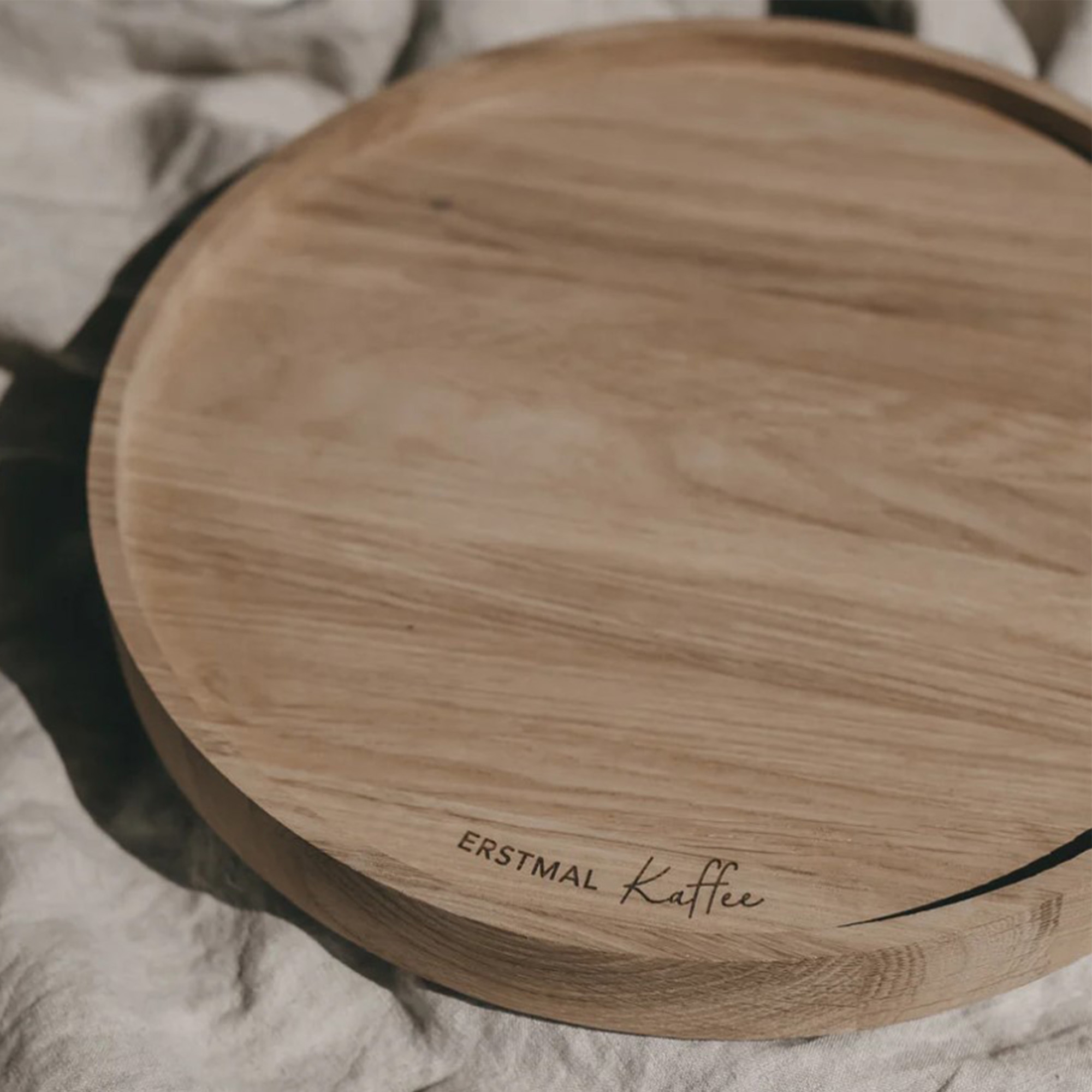 Eulenschnitt - Drehteller "Erstmal Kaffee" 28 cm Eulenschnitt - Drehteller "Erstmal Kaffee" 28 cm