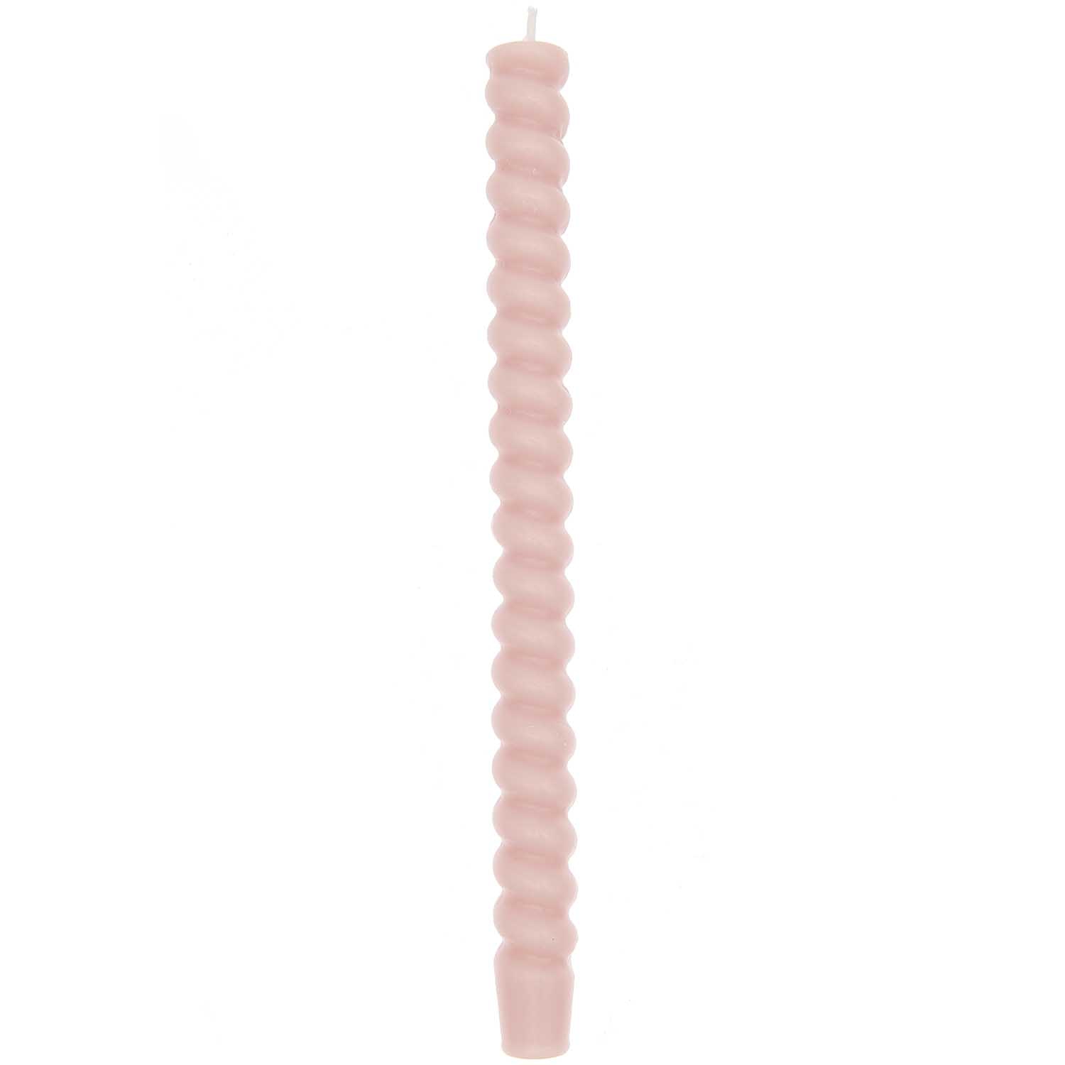 Spiralkerze groß - Puder Ø 2,4cm