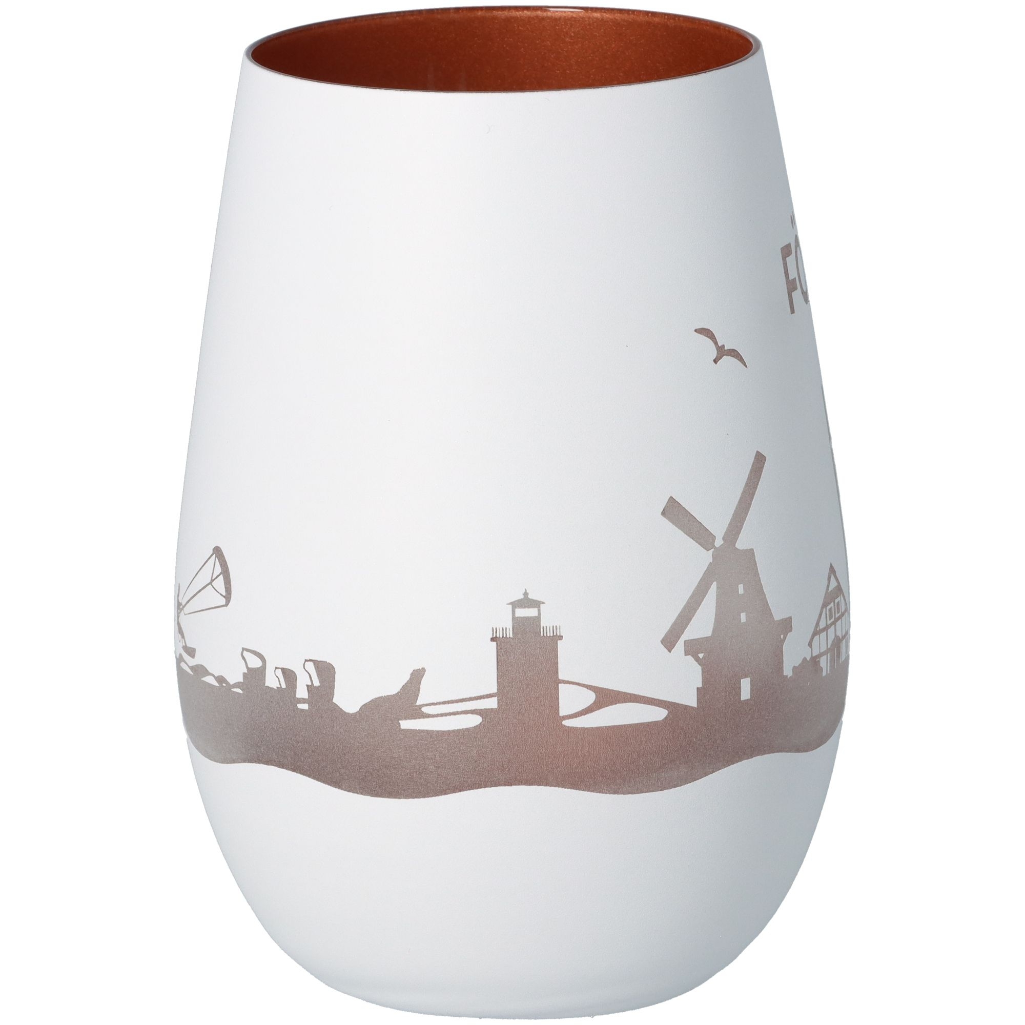 Windlicht Skyline Föhr Weiß/Bronze Windlicht Skyline Föhr Weiß/Bronze