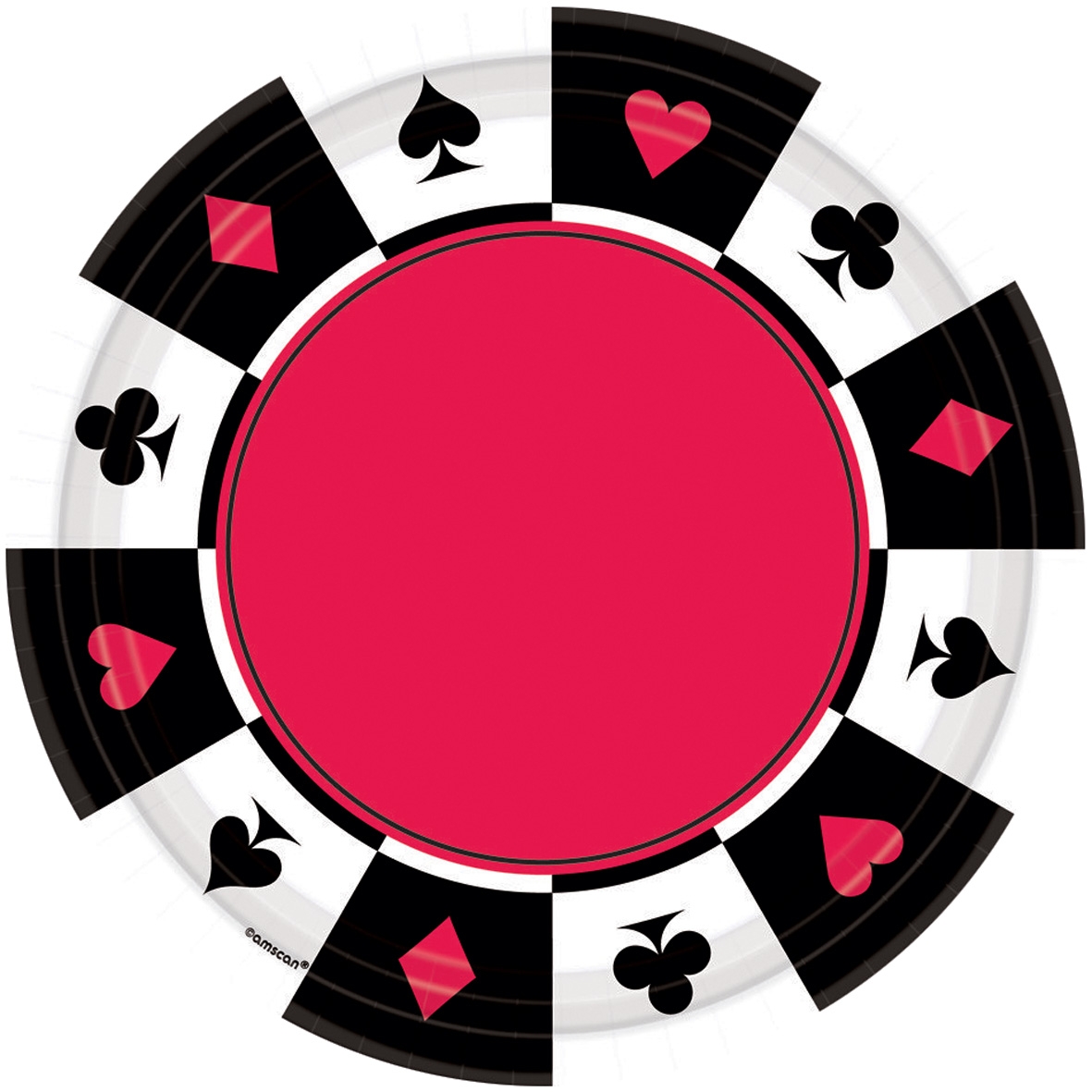 Casino Party - 8 Kleine Pappteller