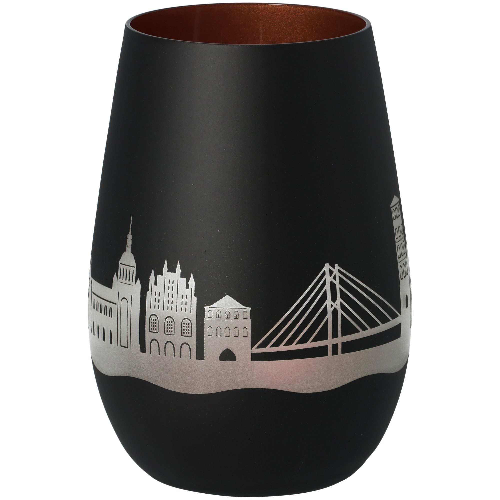 Windlicht Skyline Stralsund Schwarz/Bronze Windlicht Skyline Stralsund Schwarz/Bronze