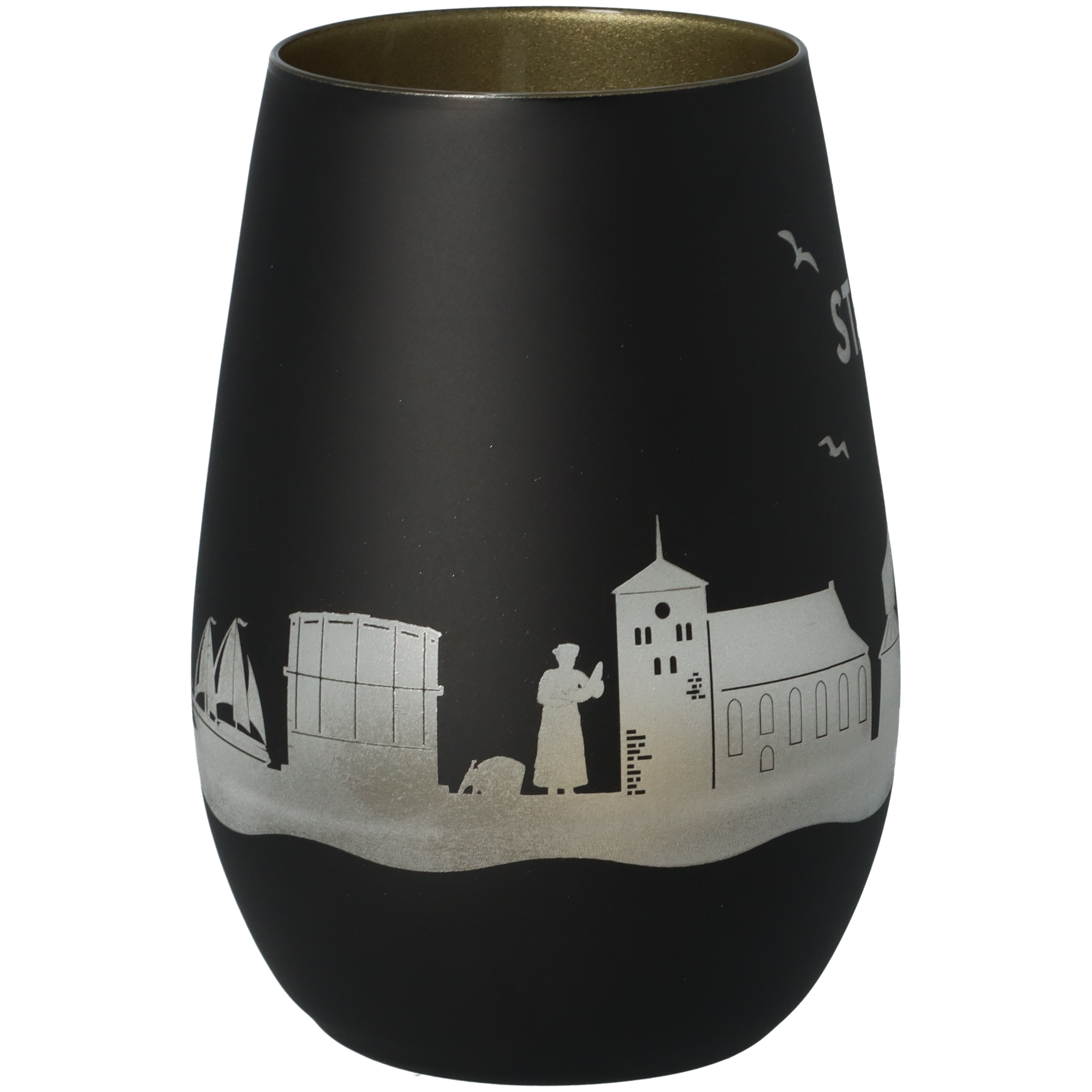 Windlicht Skyline Stade Schwarz/Gold Windlicht Skyline Stade Schwarz/Gold