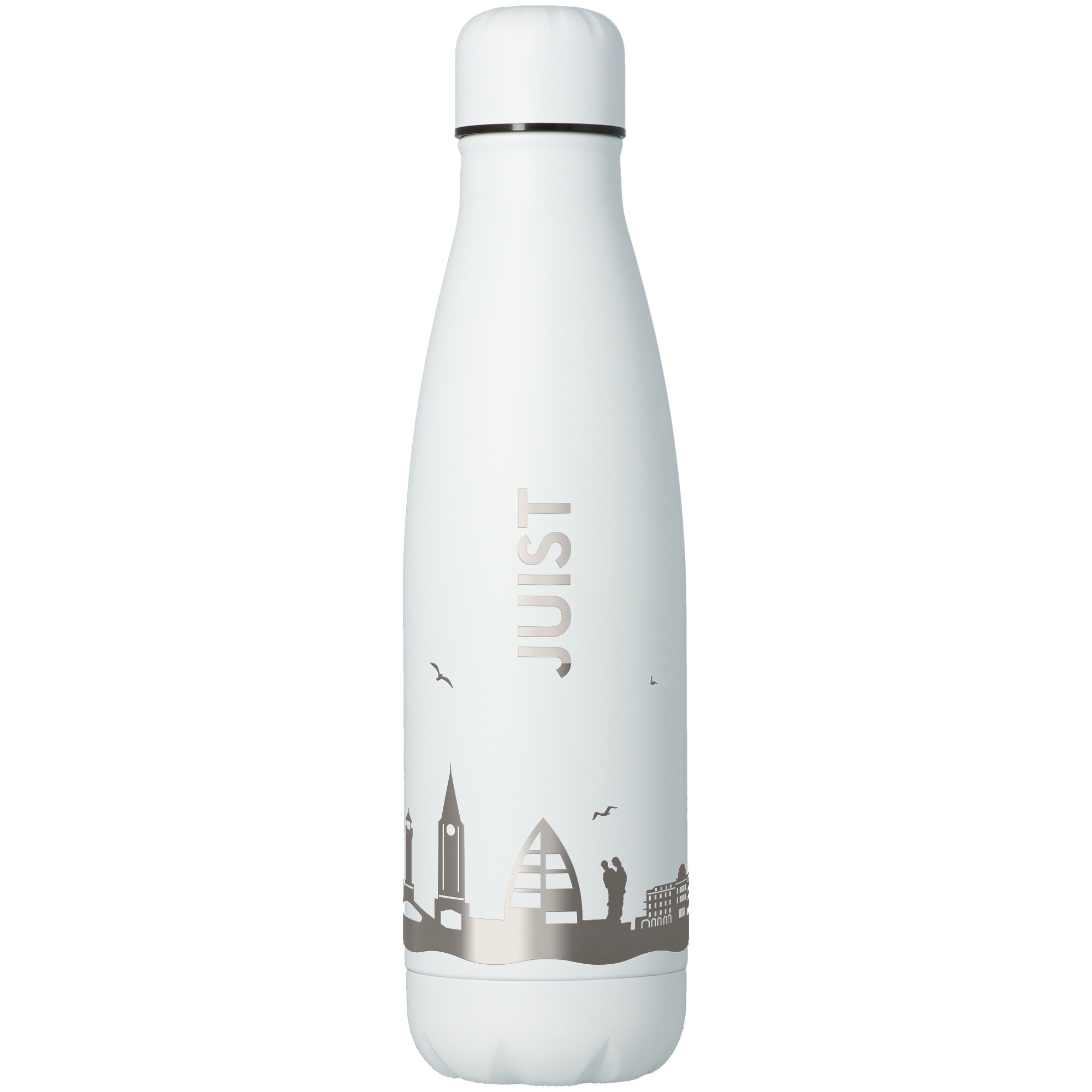 e69fd8fcbda17ba3b6c1d07da5089a984e3ecc98 Trinkflasche Skyline Juist Weiß 500ml