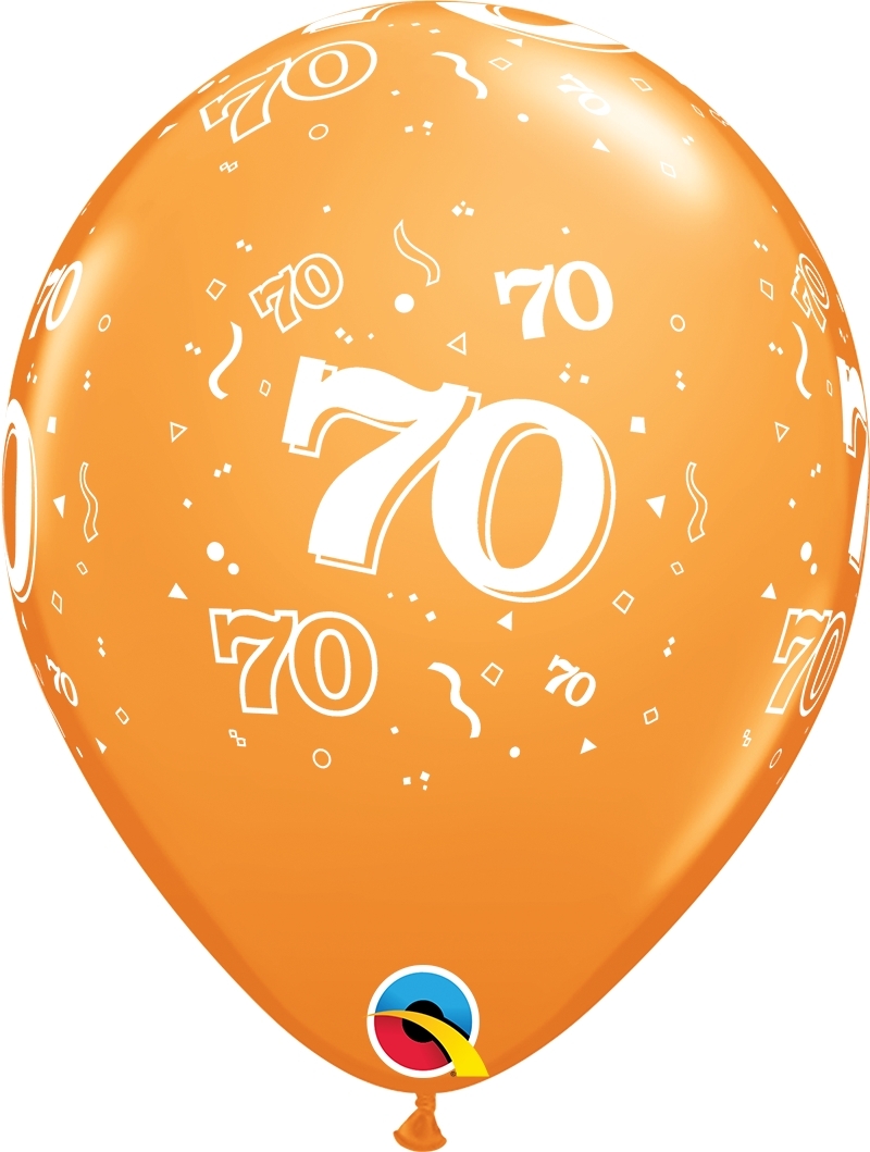 Qualatex Latexballon 70. Geburtstag verschiedene Farben Ø 30cm Qualatex Latexballon 70. Geburtstag verschiedene Farben Ø 30cm