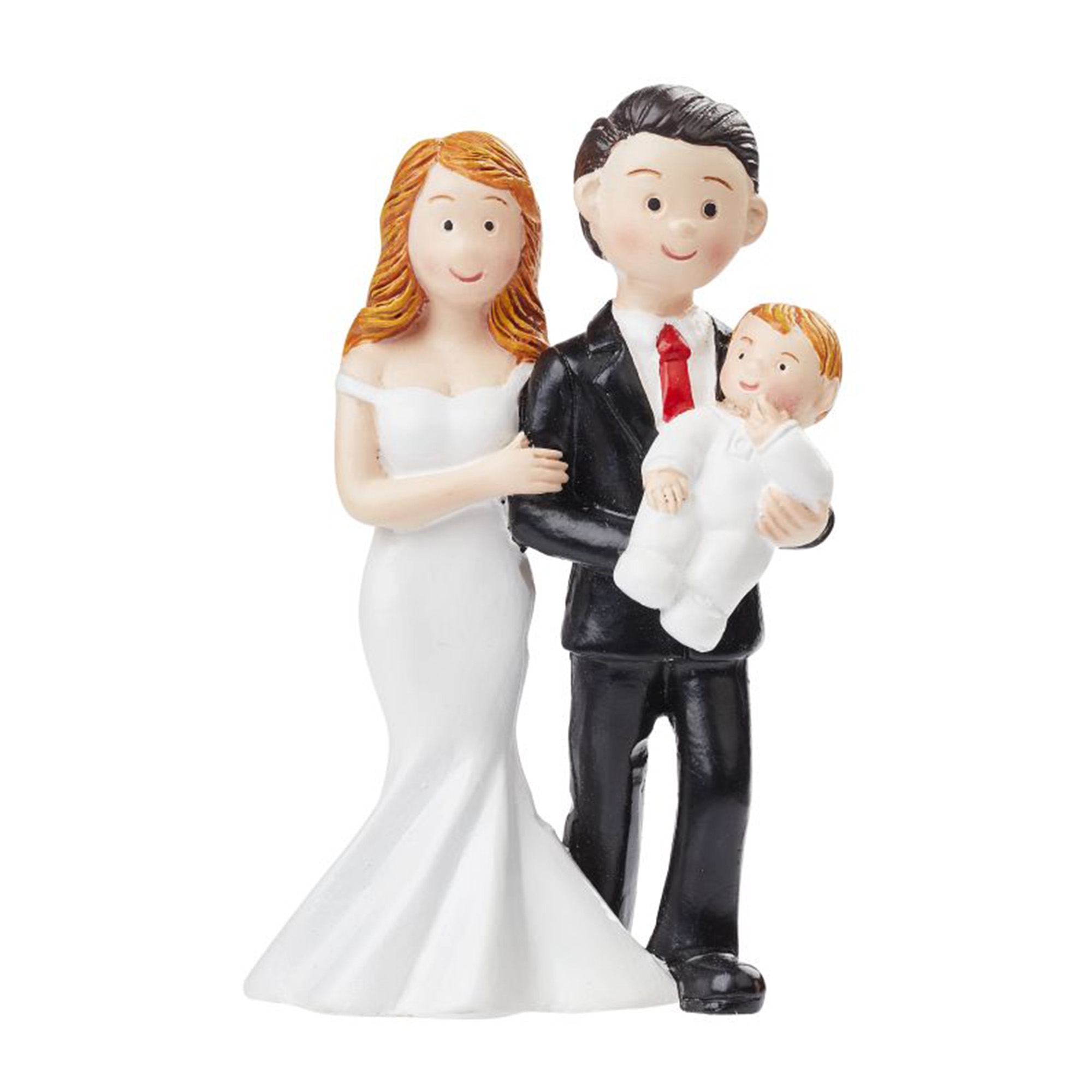 Brautpaar mit Baby, 8 cm Brautpaar mit Baby, 8 cm