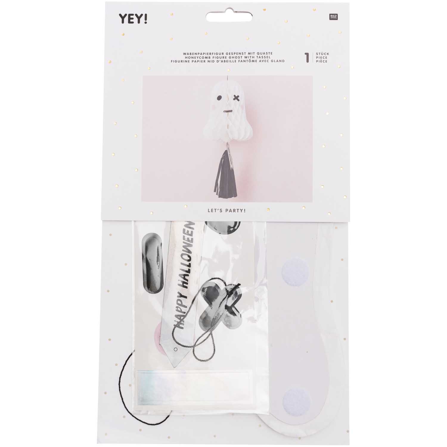 Wabenball mit Tassel "Gespenst" Wabenball mit Tassel "Gespenst"