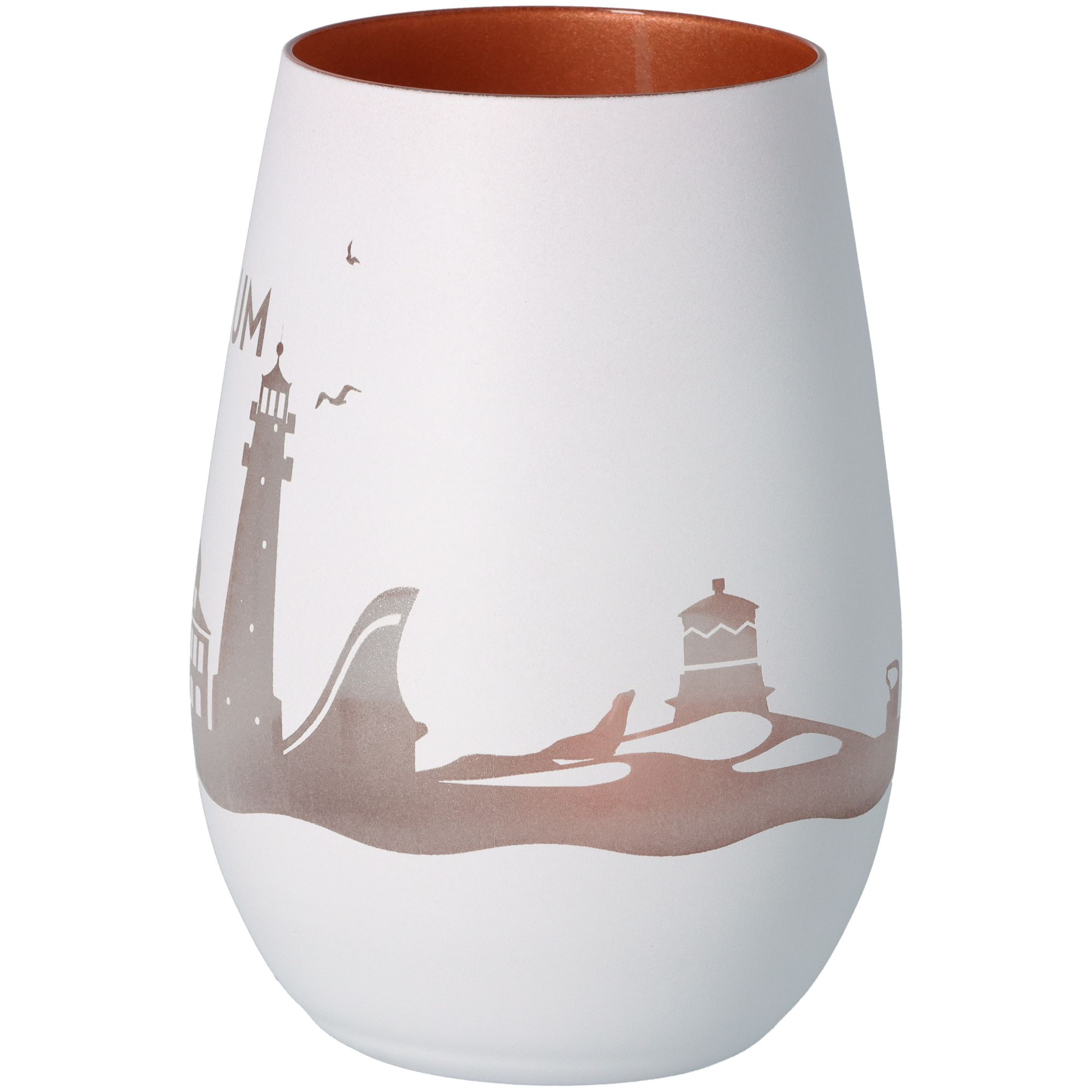 Windlicht Skyline Büsum Weiß/Bronze Windlicht Skyline Büsum Weiß/Bronze