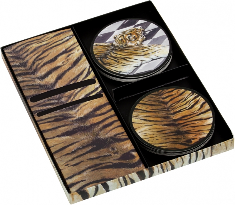 Miss Sophie's Tiger - Bestecktaschen und Untersetzer Miss Sophie's Tiger - Bestecktaschen und Untersetzer