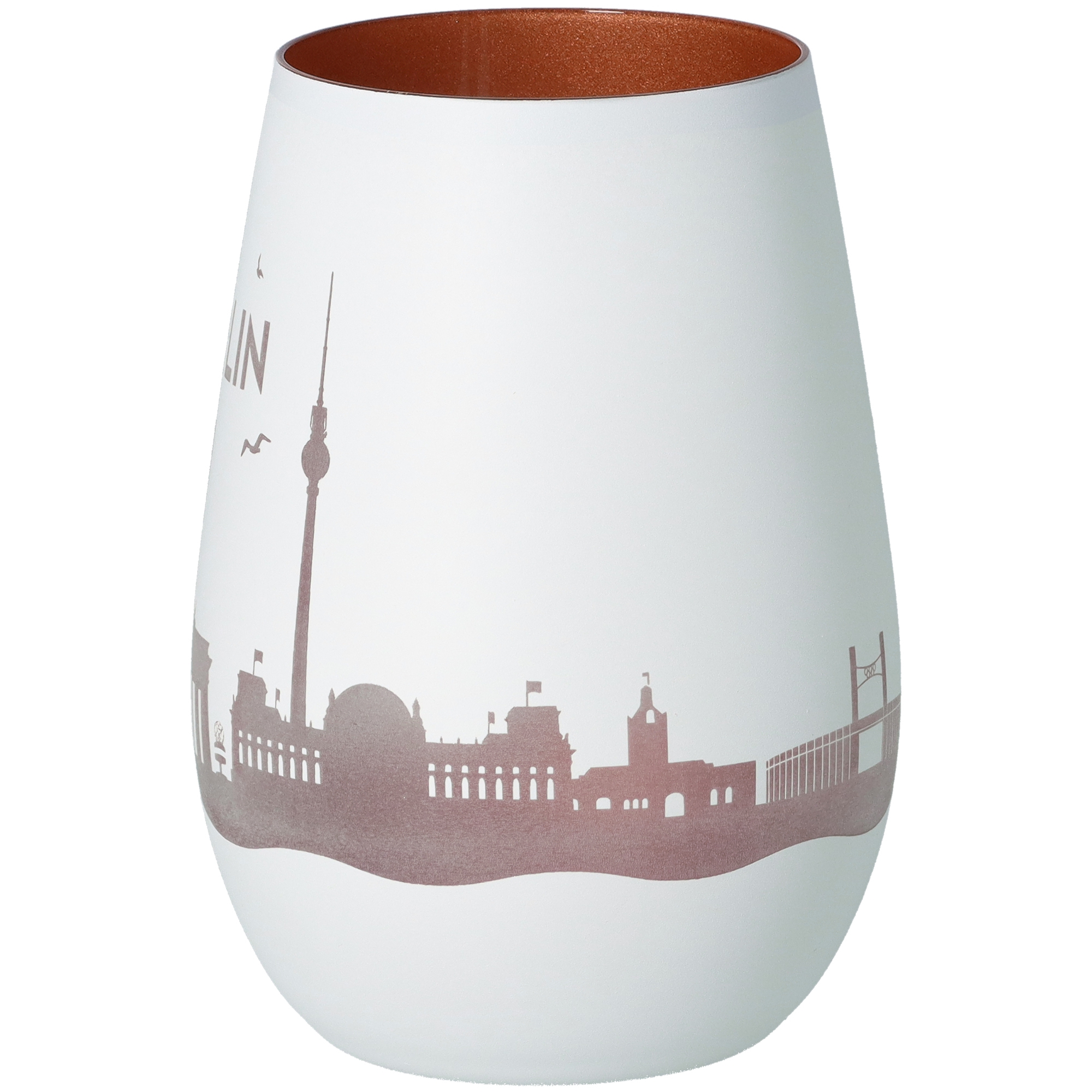 Windlicht Skyline Berlin Weiß/Bronze Windlicht Skyline Berlin Weiß/Bronze