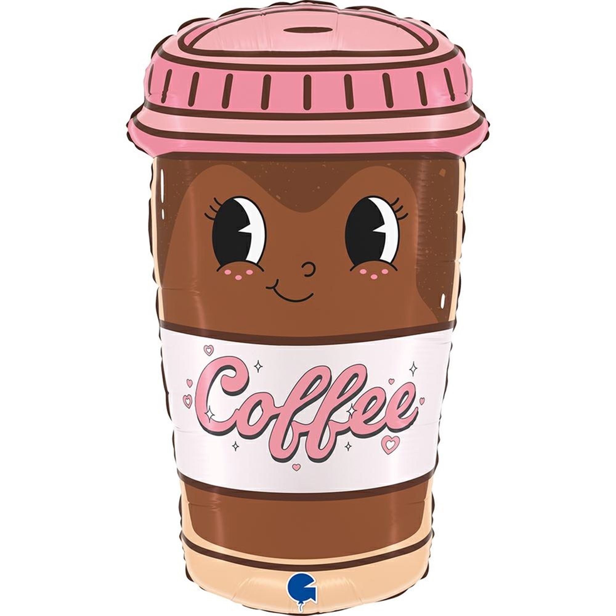 Folienballon "Coffee To Go Cup" 60cm Pokal, Sahne, Nachtisch, Essen, Eiscreme