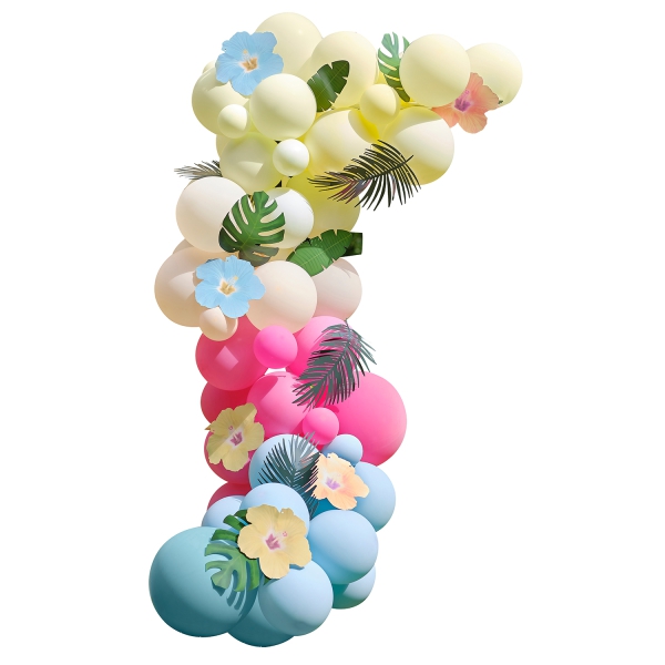 DIY Ballongirlande zum Selberbauen "Tiki Tropics"