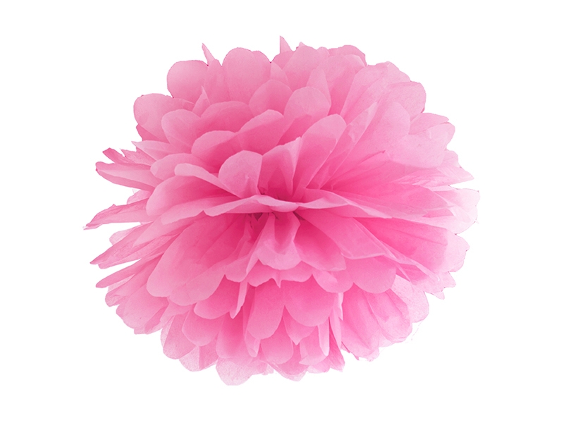 Pompom aus Papier - klein, Pink Pompom aus Papier - klein, Pink