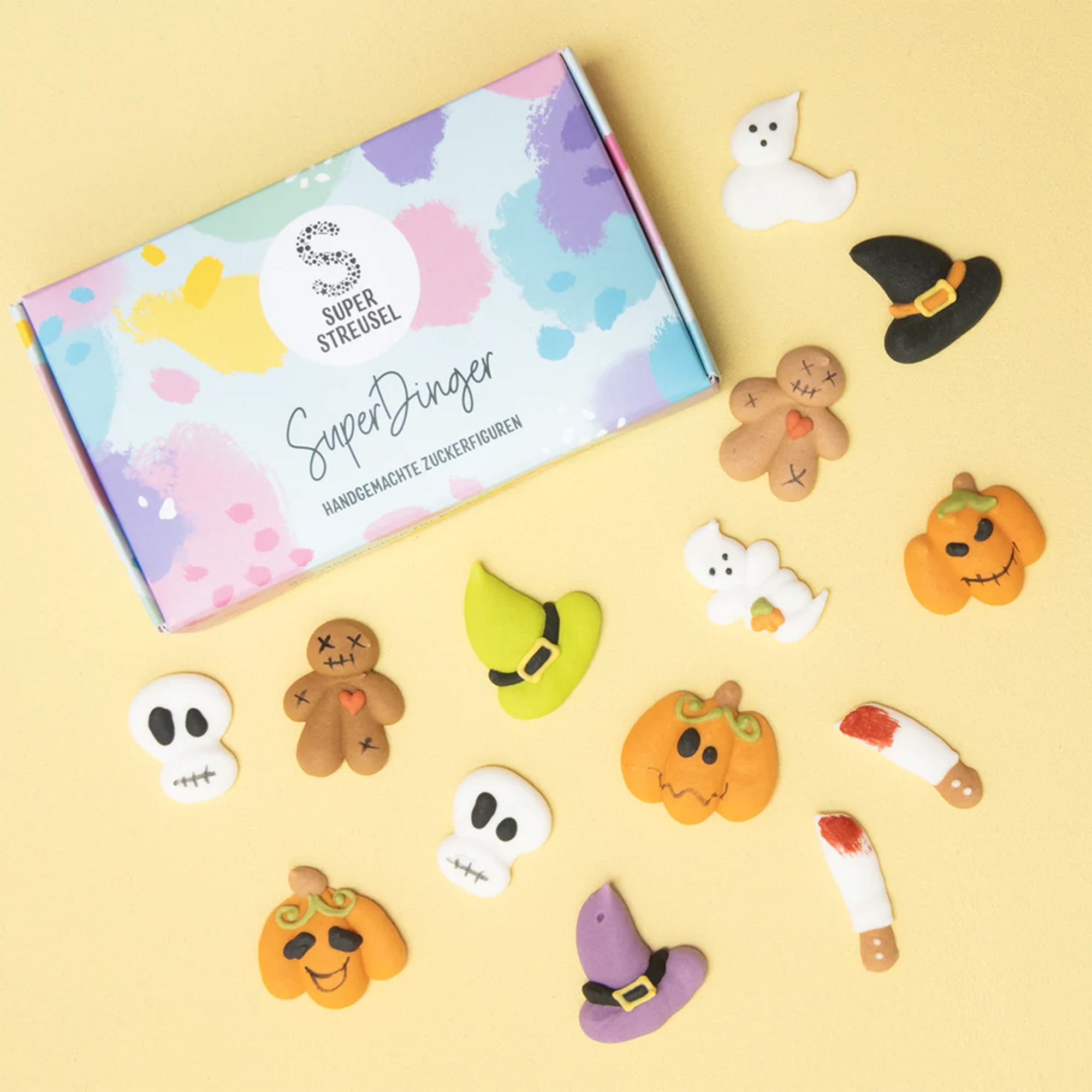 Super Streusel SuperDinger ZitterParty Essen, Süßigkeiten, Visitenkarte, Papier, Text