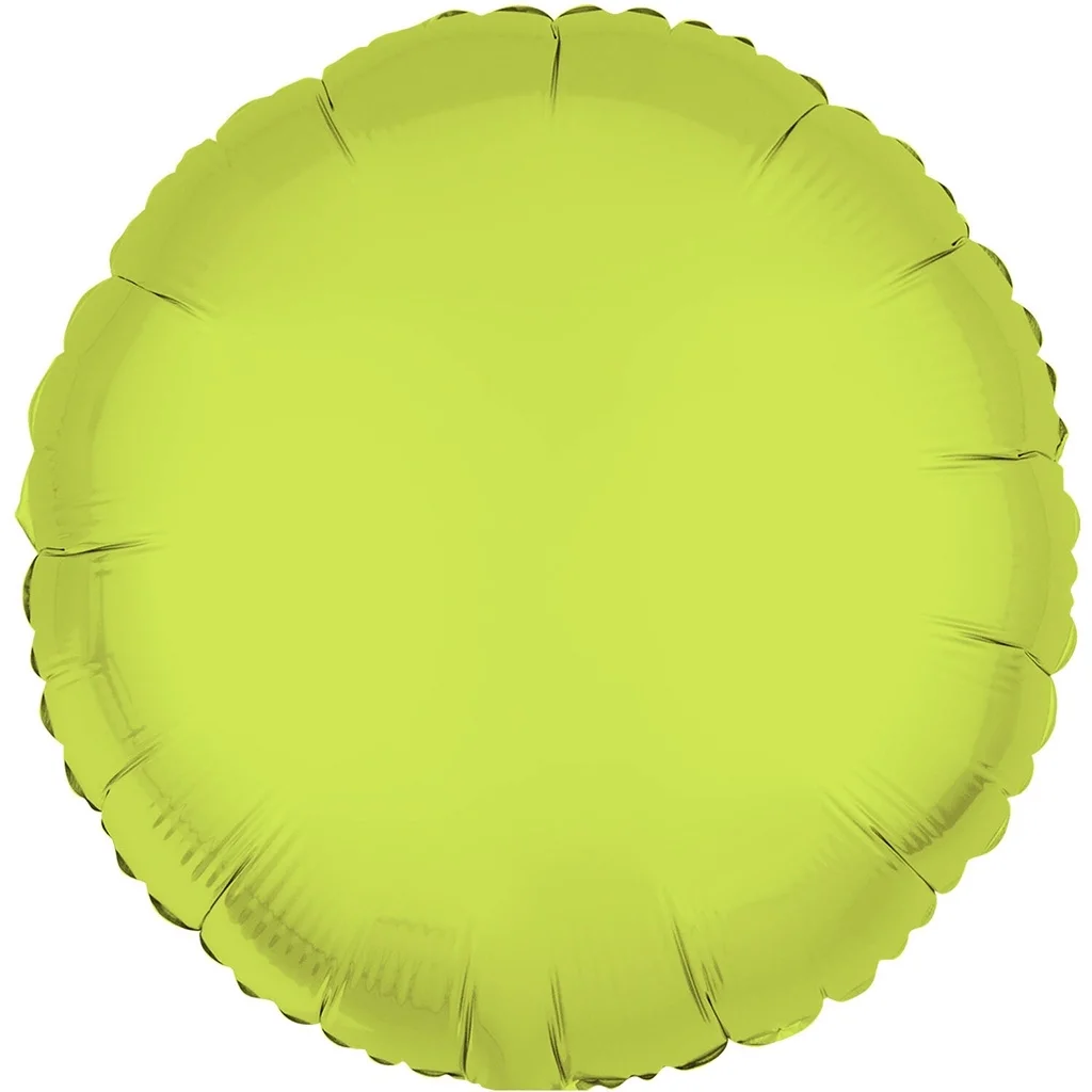 Folienballon Rund Neon Gelb 45cm