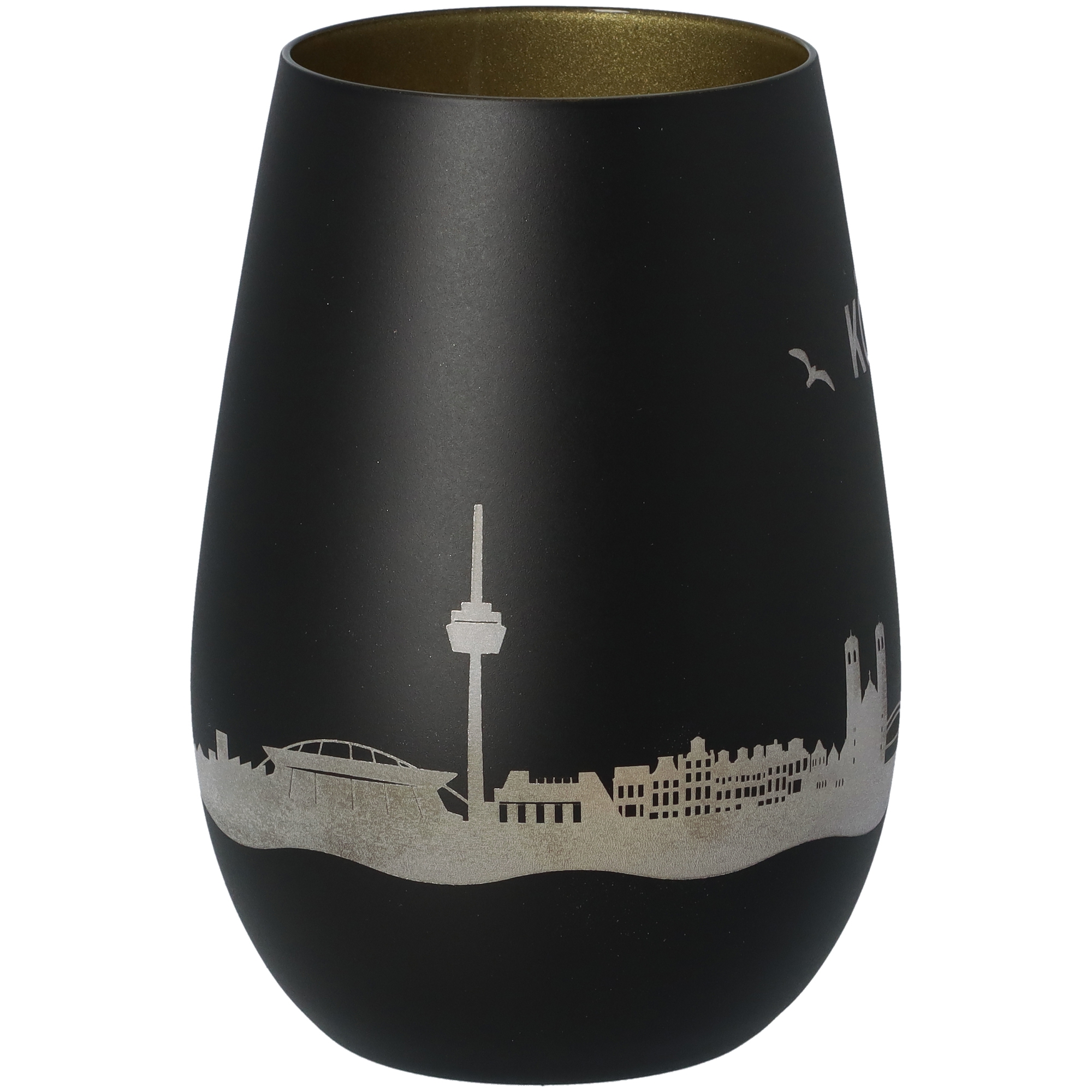 Windlicht Skyline Köln Schwarz/Gold Windlicht Skyline Köln Schwarz/Gold