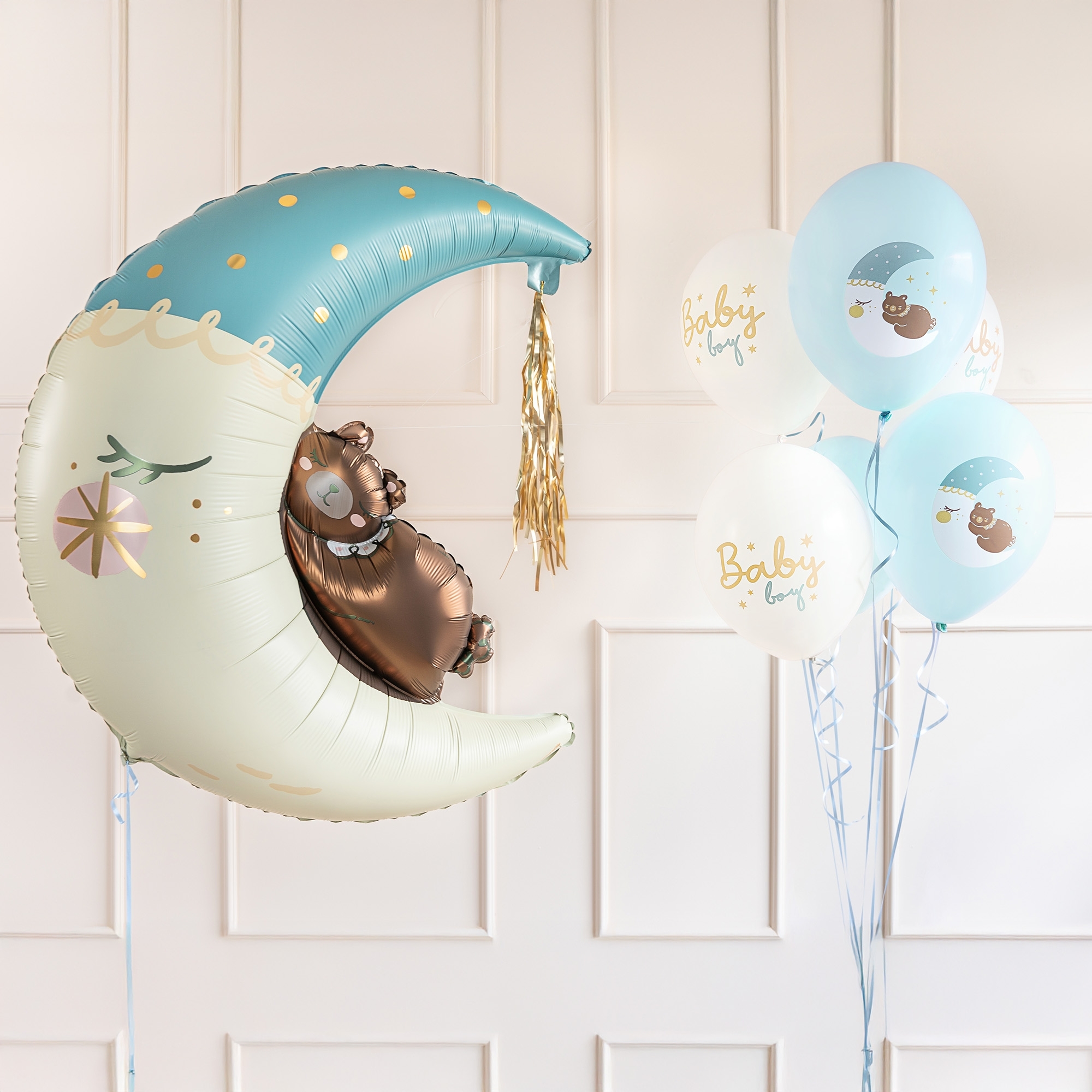 6 Latexballons im Set "Baby Boy" Leute, Person, Luftballon