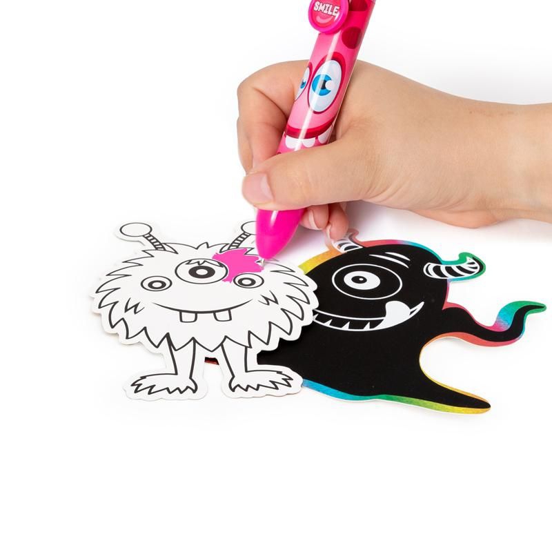 Little Monster - 6 Kritzel Anhänger zum Kratzen und Ausmalen Little Monster - 6 Kritzel Anhänger zum Kratzen und Ausmalen