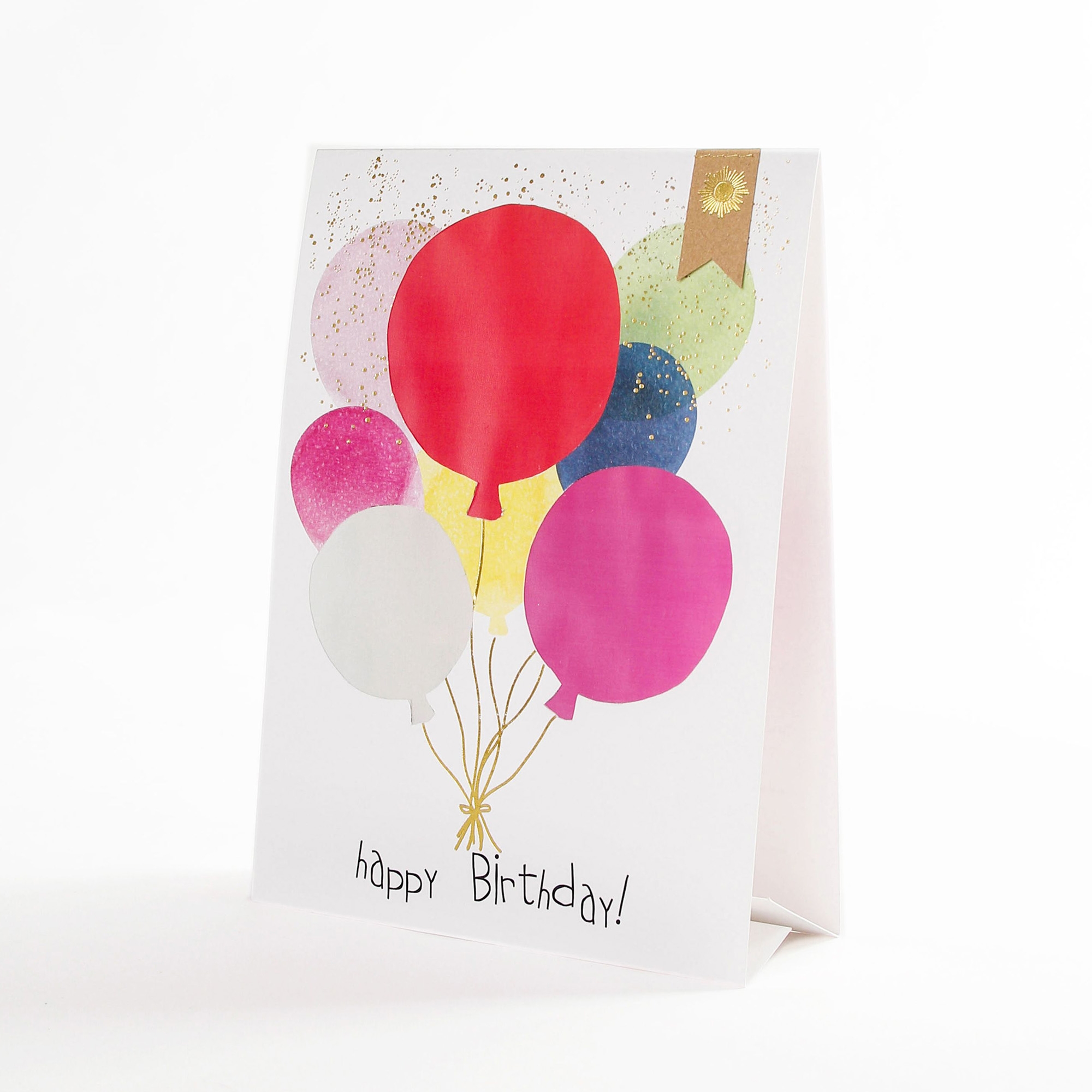 Lichtkarte "Happy Birthday" Briefumschlag, Grußkarte, Post, Luftballon