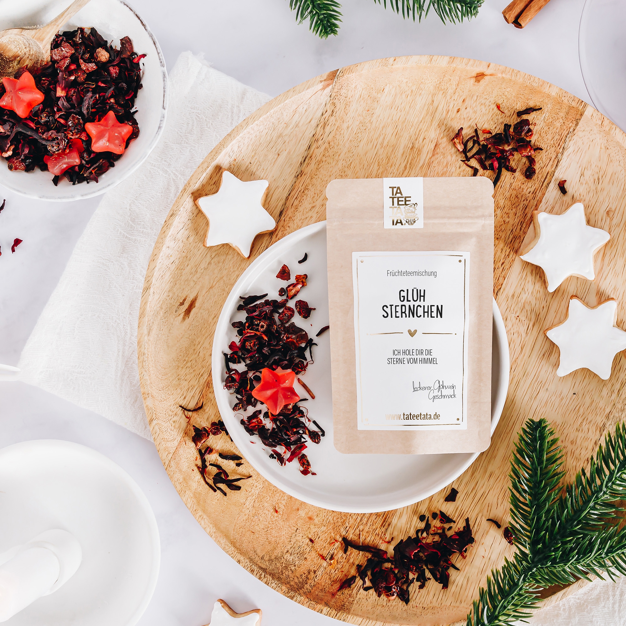Tee "Glühsternchen" Glühwein Geschmack, 15 g Tee "Glühsternchen" Glühwein Geschmack, 15 g