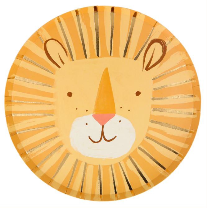 Meri Meri - 8 Teller Löwe Meri Meri - 8 Teller Löwe