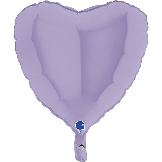 Folienballon Herz Matte Lila 45cm Ballon