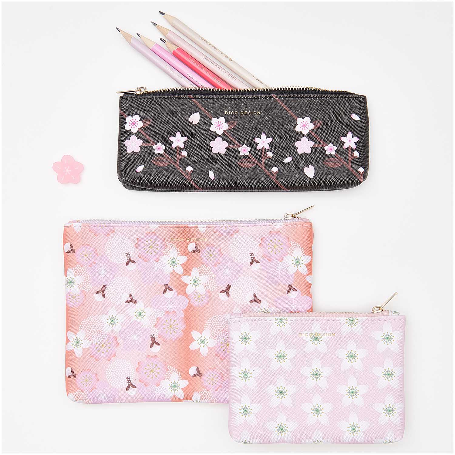 2 Radiergummis "Kirschblüten" Rosa 2 Radiergummis "Kirschblüten" Rosa