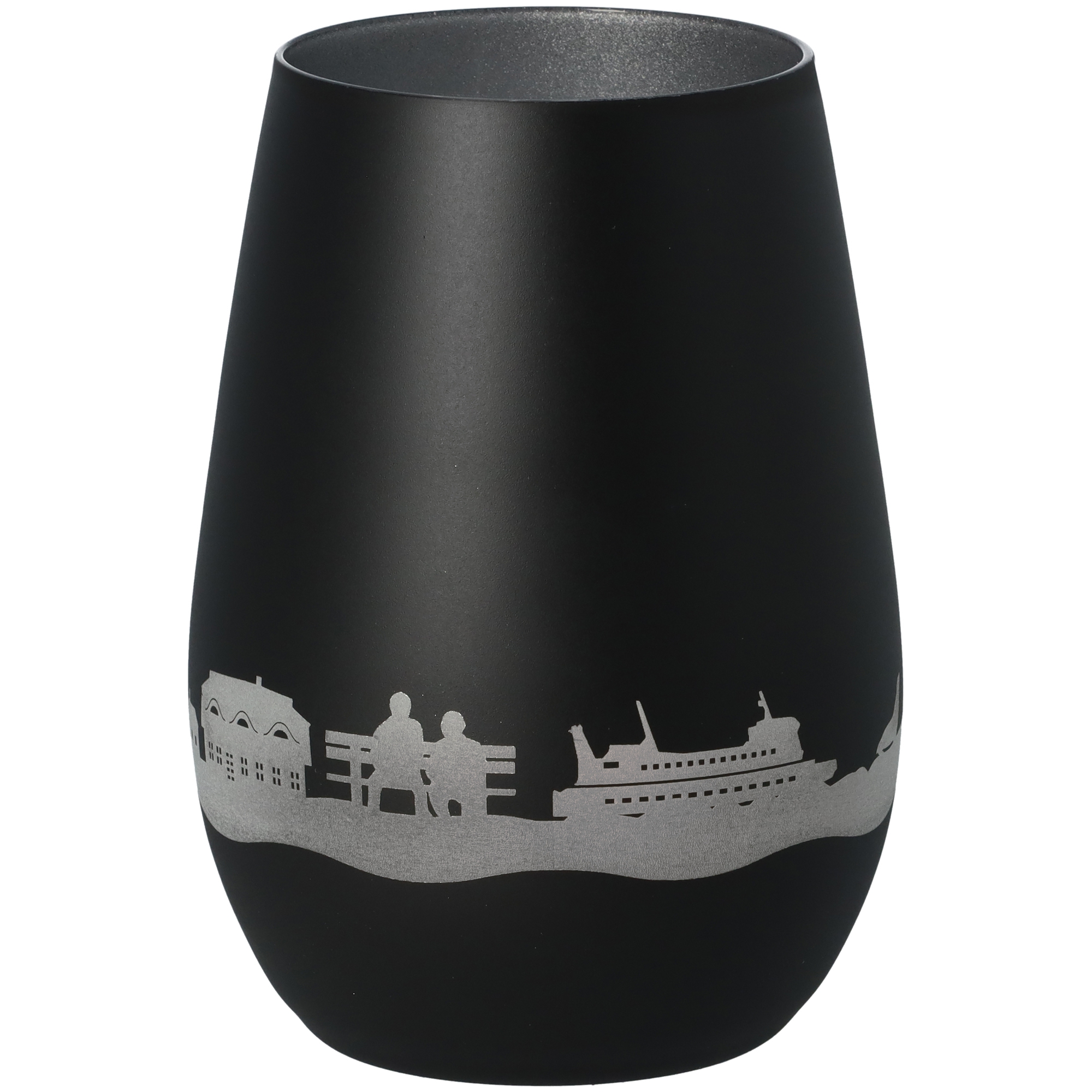 Windlicht Skyline Amrum Schwarz/Silber Windlicht Skyline Amrum Schwarz/Silber