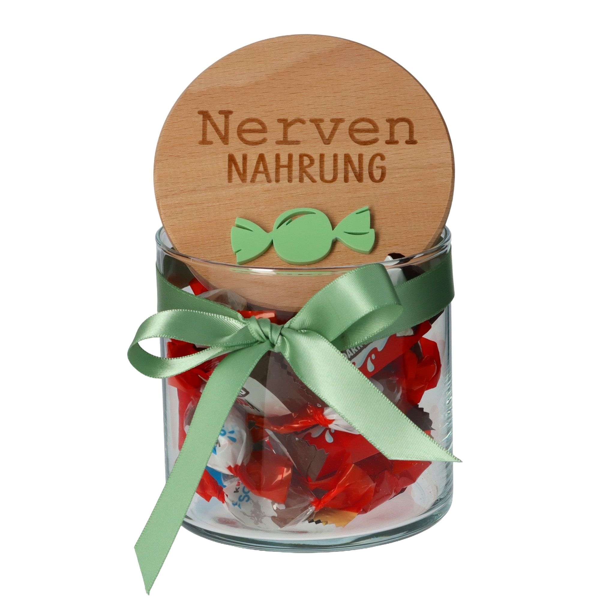 Geschenkglas "Nervennahrung" Pastel Mint Krug