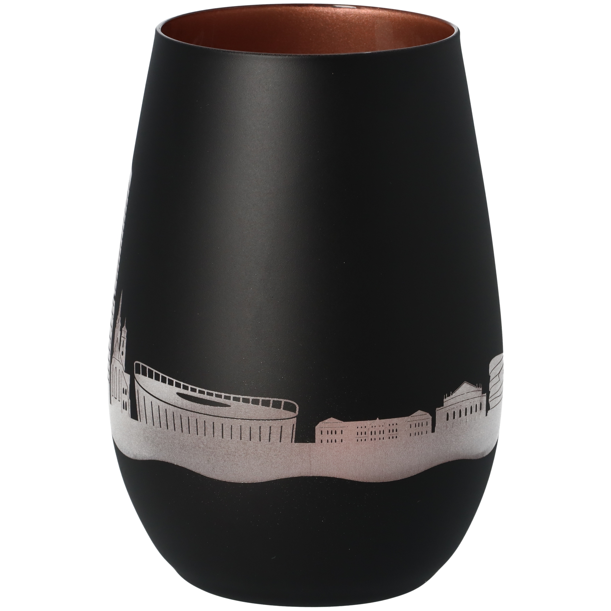 Windlicht Skyline Stuttgart Schwarz/Bronze Windlicht Skyline Stuttgart Schwarz/Bronze