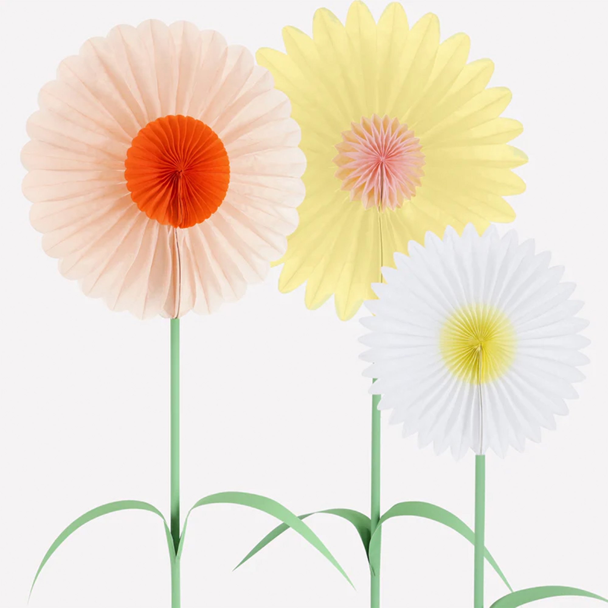Papierblumen, Herbstlich, Dekoration, Gartendeko, Mehrfarbig
