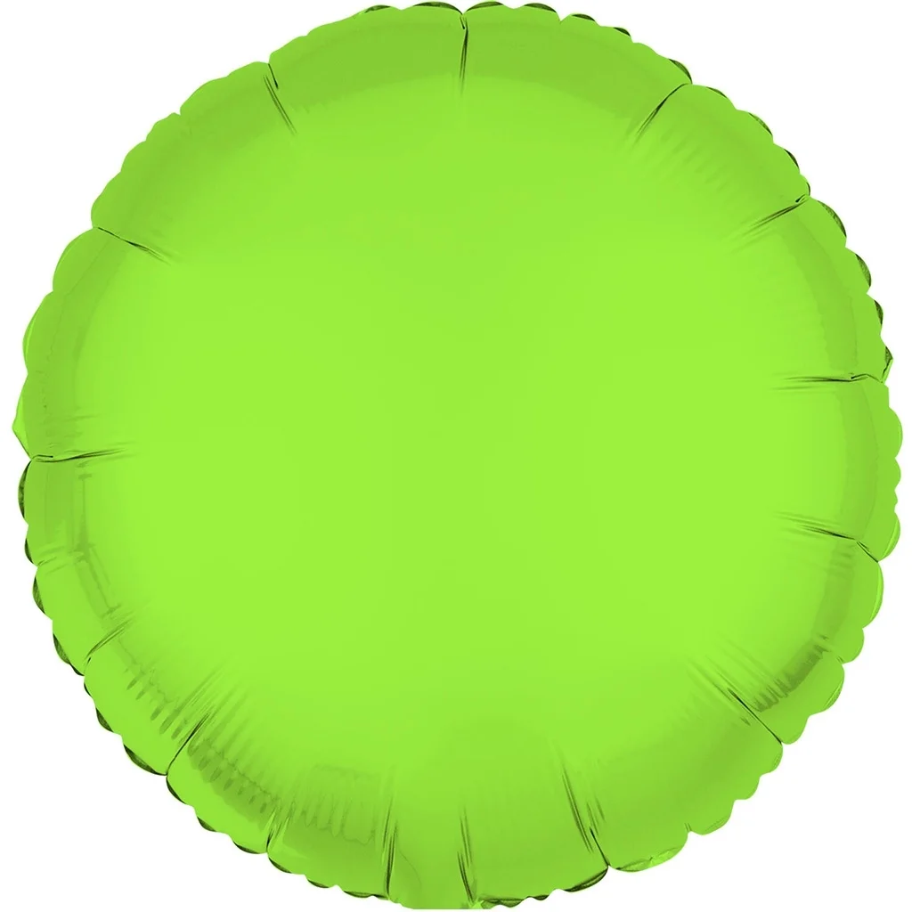 Folienballon Rund Neon Grün 45cm