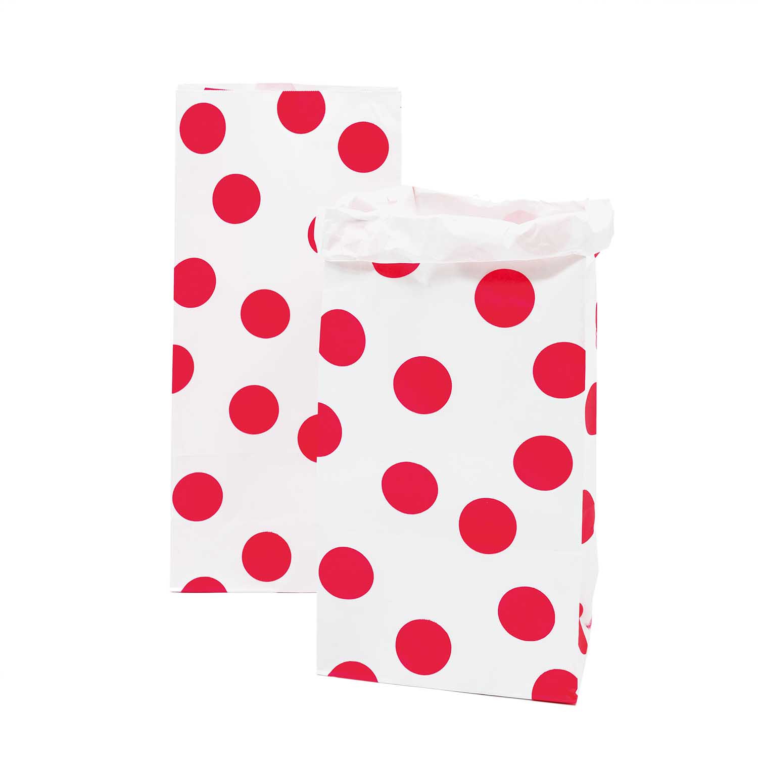 Blockbodenbeutel L - Pink / Weiß - 2 Stück Blockbodenbeutel L - Pink / Weiß - 2 Stück