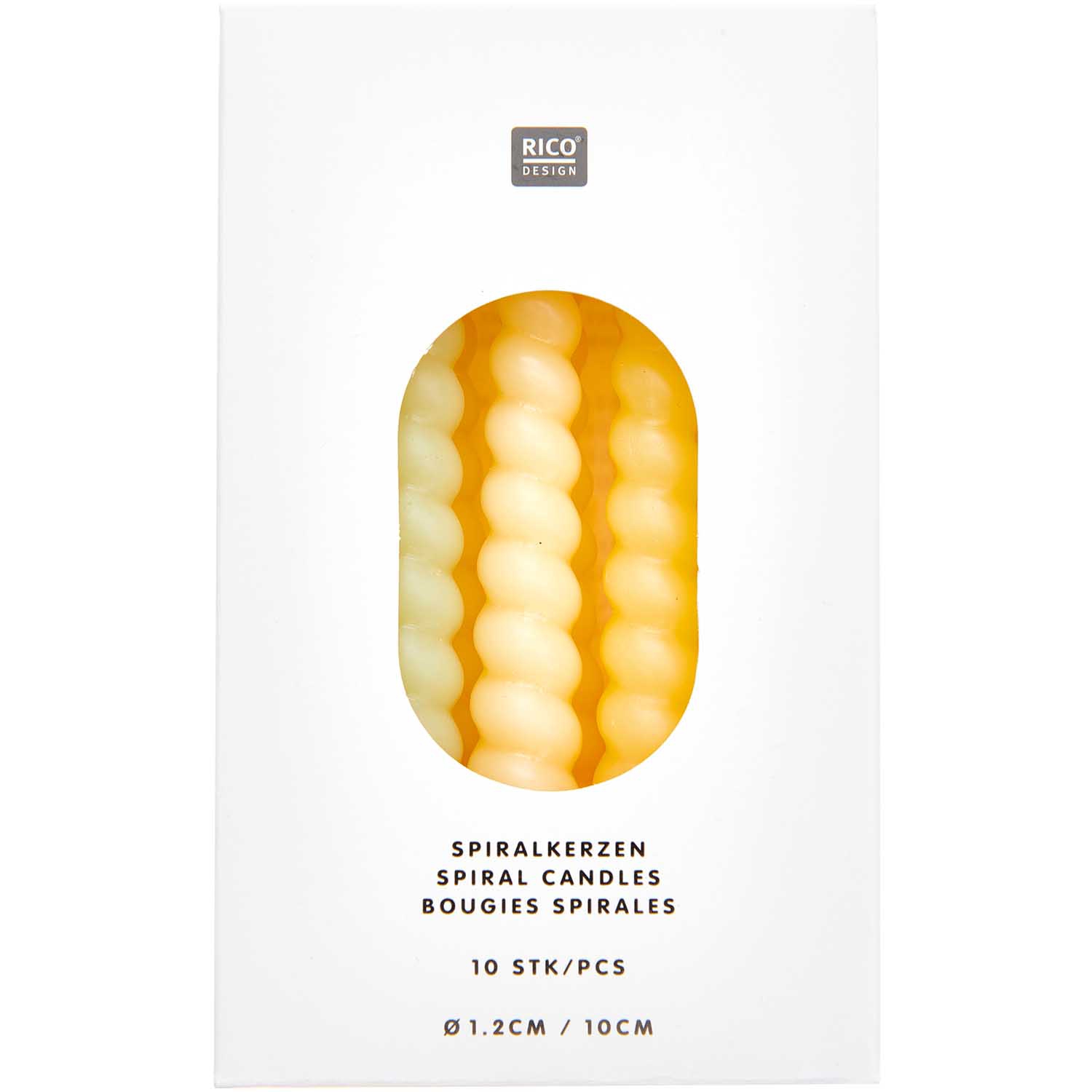 10 Spiralkerzen für den Kuchen - Smokey Gelb je Ø 1,2cm 10 Spiralkerzen für den Kuchen - Smokey Gelb je Ø 1,2cm