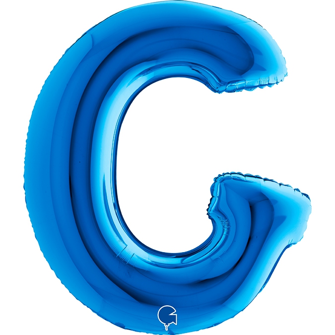 Folienballon Buchstabe G Blau 100cm Folienballon Buchstabe G Blau 100cm