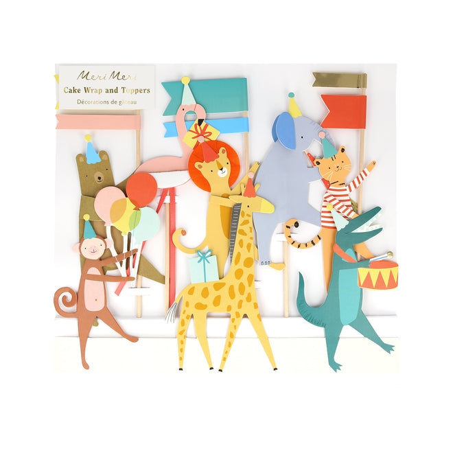 Meri Meri - Cake Wrap & Toppers "Parade der Tiere" Meri Meri - Cake Wrap & Toppers "Parade der Tiere"